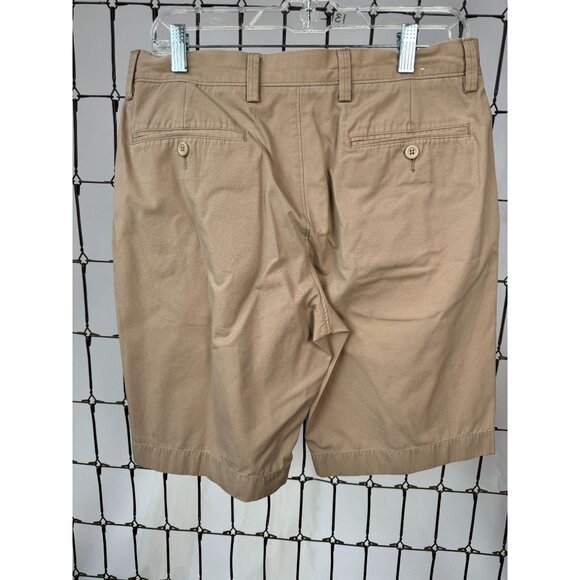 Mens J.Crew Beige Cotton Chino Shorts Size 31 Minor Discoloration on Front - Picture 2 of 14